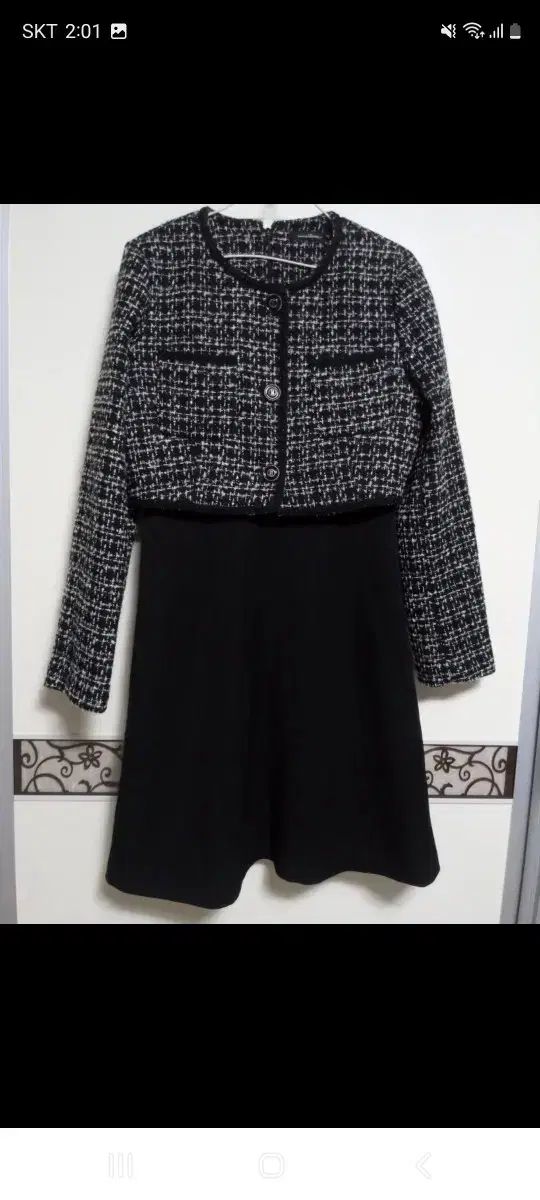 ROEM ツイードジャケットワンピース