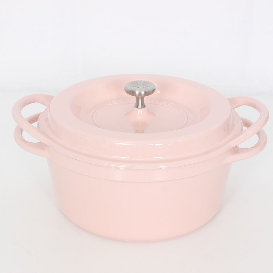 バーミキュラ オーブンポットラウンド 18cm PNK18R パールピンク 無水 ホーロー 両手鍋 本体