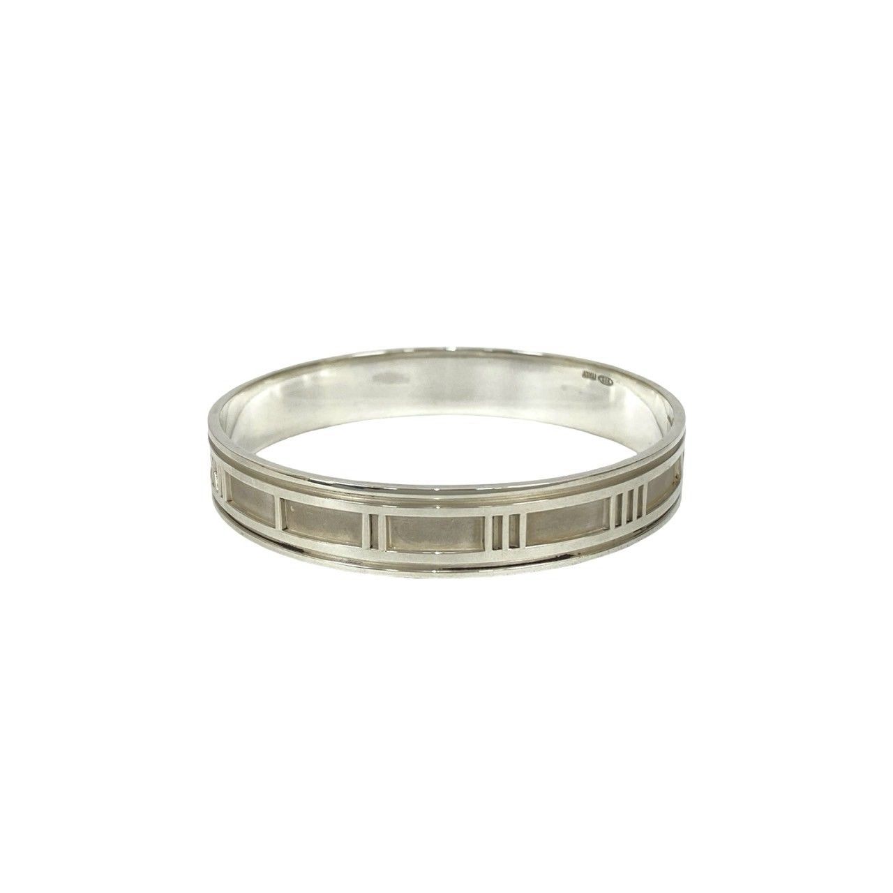 極 美品 希少品 TIFFANY&Co. ティファニー アトラス バングル シルバー 