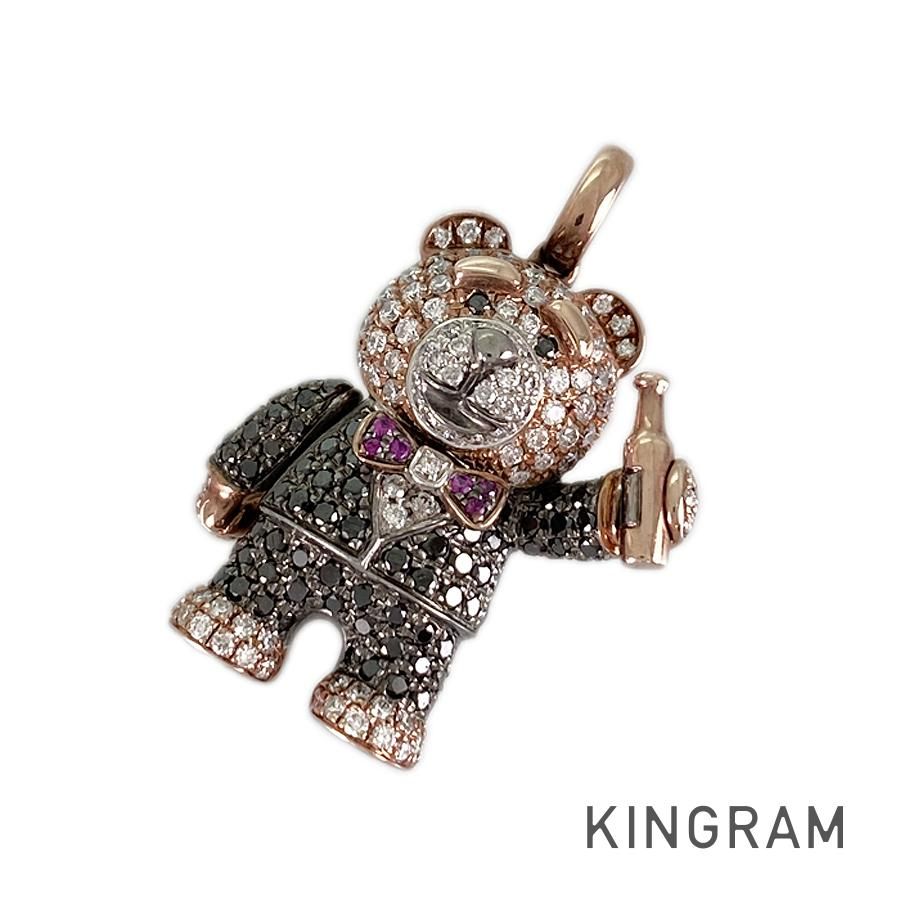 ペンダントトップ K18PG ダイヤモンド ルビー sss【中古】 - メルカリ