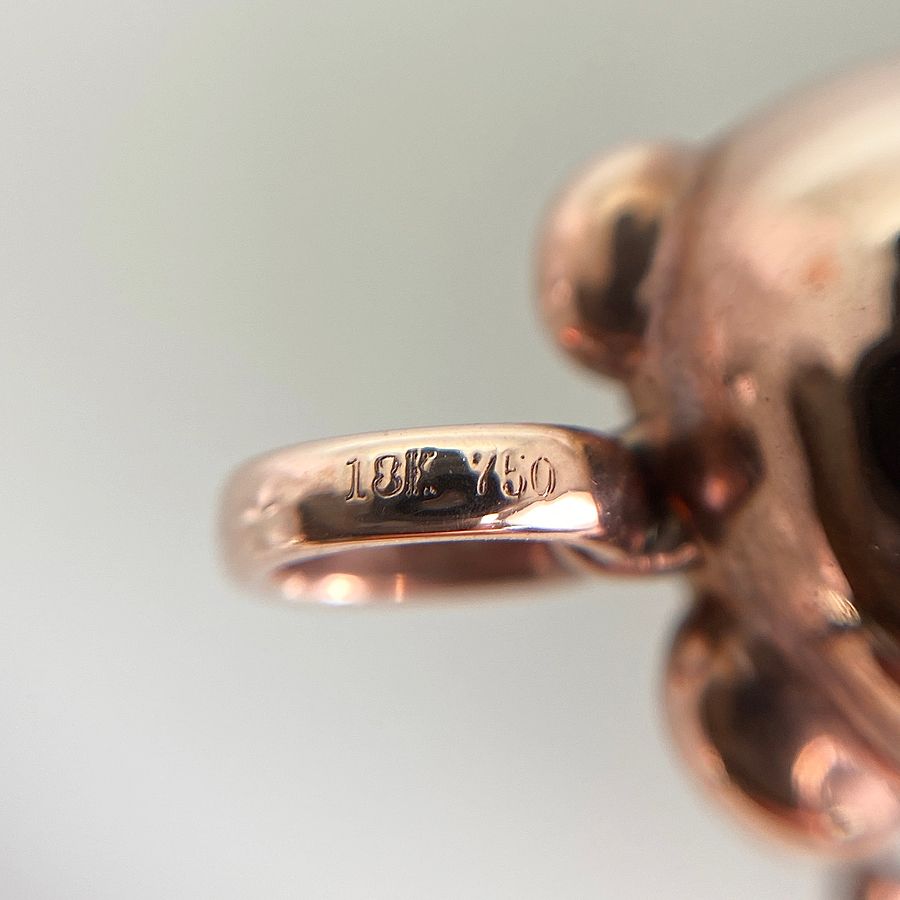 ペンダントトップ K18PG ダイヤモンド ルビー sss【中古】 - メルカリ