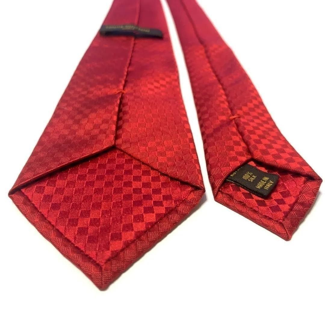 ルイヴィトン モノグラム レッド ネクタイ 0155'94 - メルカリ
