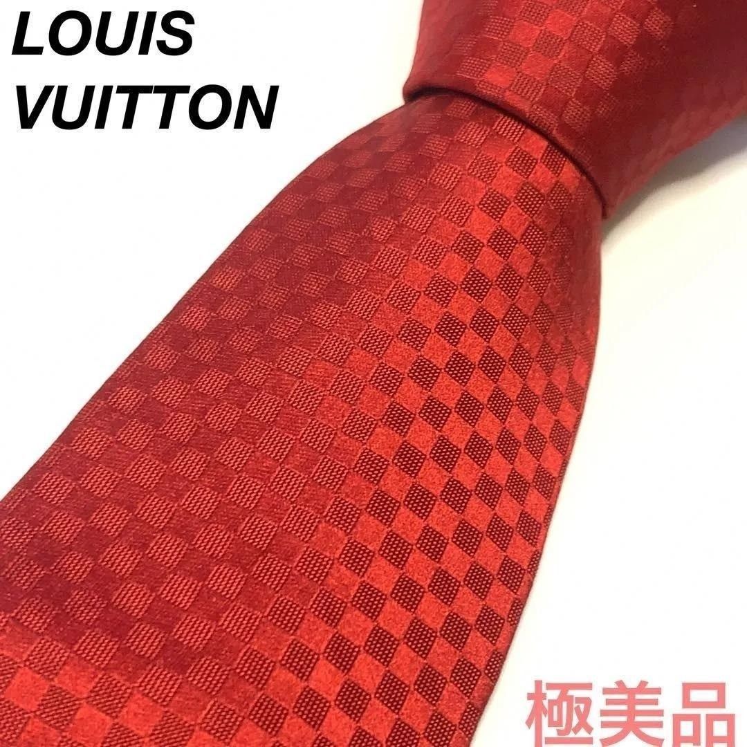 ルイヴィトン モノグラム レッド ネクタイ 0155'94 - メルカリ