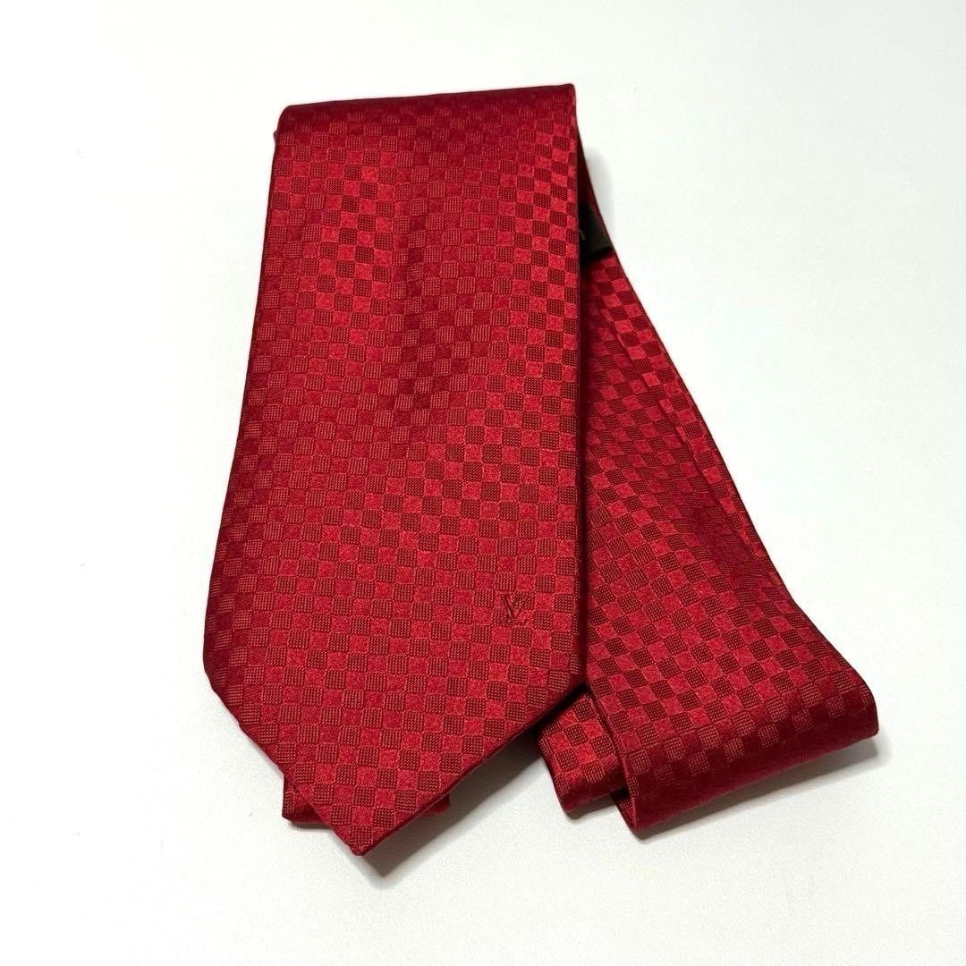 ルイヴィトン モノグラム レッド ネクタイ 0155'94 - メルカリ