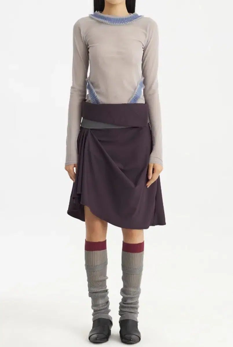 ウールリカサンタス brace unbalance skirt