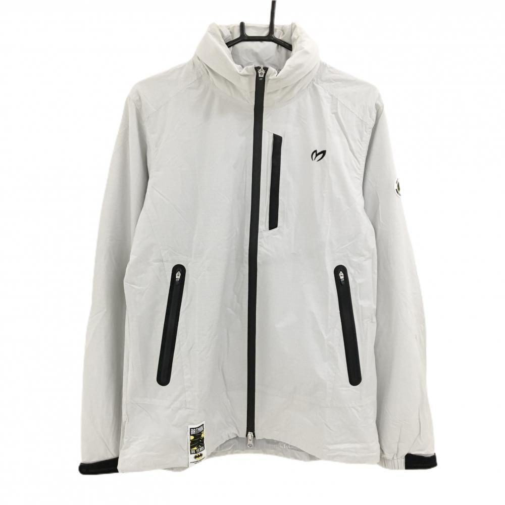 マスターバニー バットマン ジャケット ライトグレー 地模様 BATMAN 蓄熱裏地 メンズ 5 L ゴルフウェア MASTER BUNNY EDITION