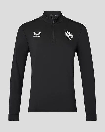 カストレ ラグビー レスター タイガース 2025 2026 トレーニング ミッドレイヤー 黒 ブラック 公式モデル 日本未発売