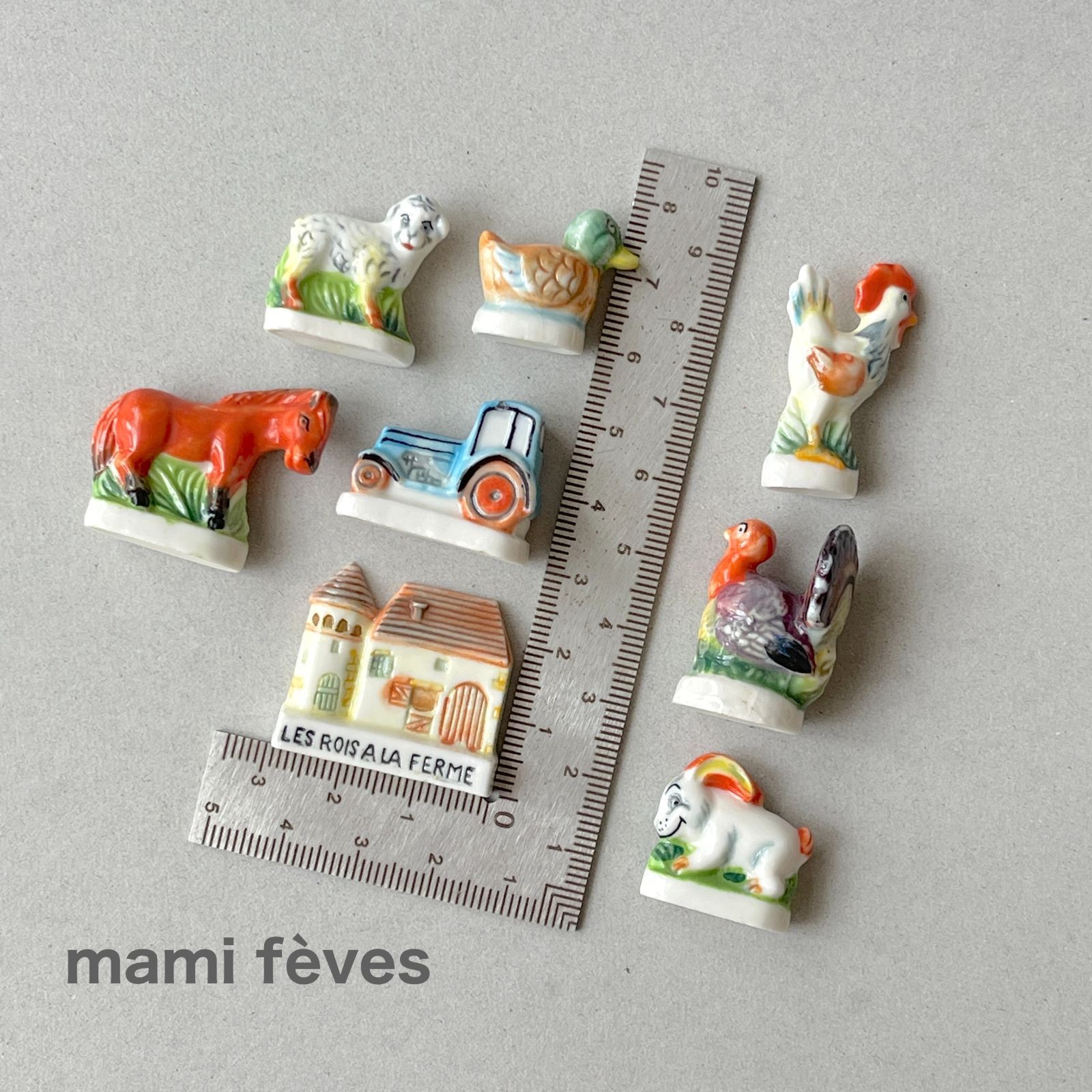 パニエの王様 レア フェーブ ヴィンテージ フェーヴ ミニチュア 陶器