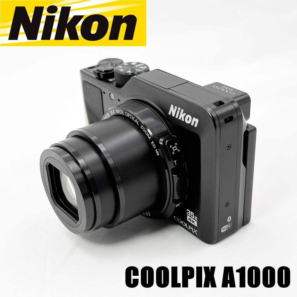 ニコン Coolpix A1000 コンパクトデジタルカメラ 動作確認済　中古品 中古】Nikon ニコン COOLPIX A1000 ブラック コンパクトデジタルカメラ