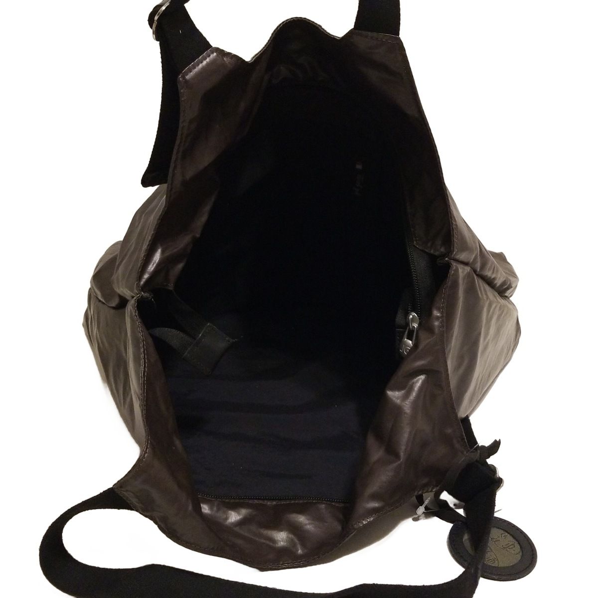  jack gomme ジャックゴム ショルダーバッグ - ダークブラウン×黒 ショルダーバッグ ショルダーバッグ