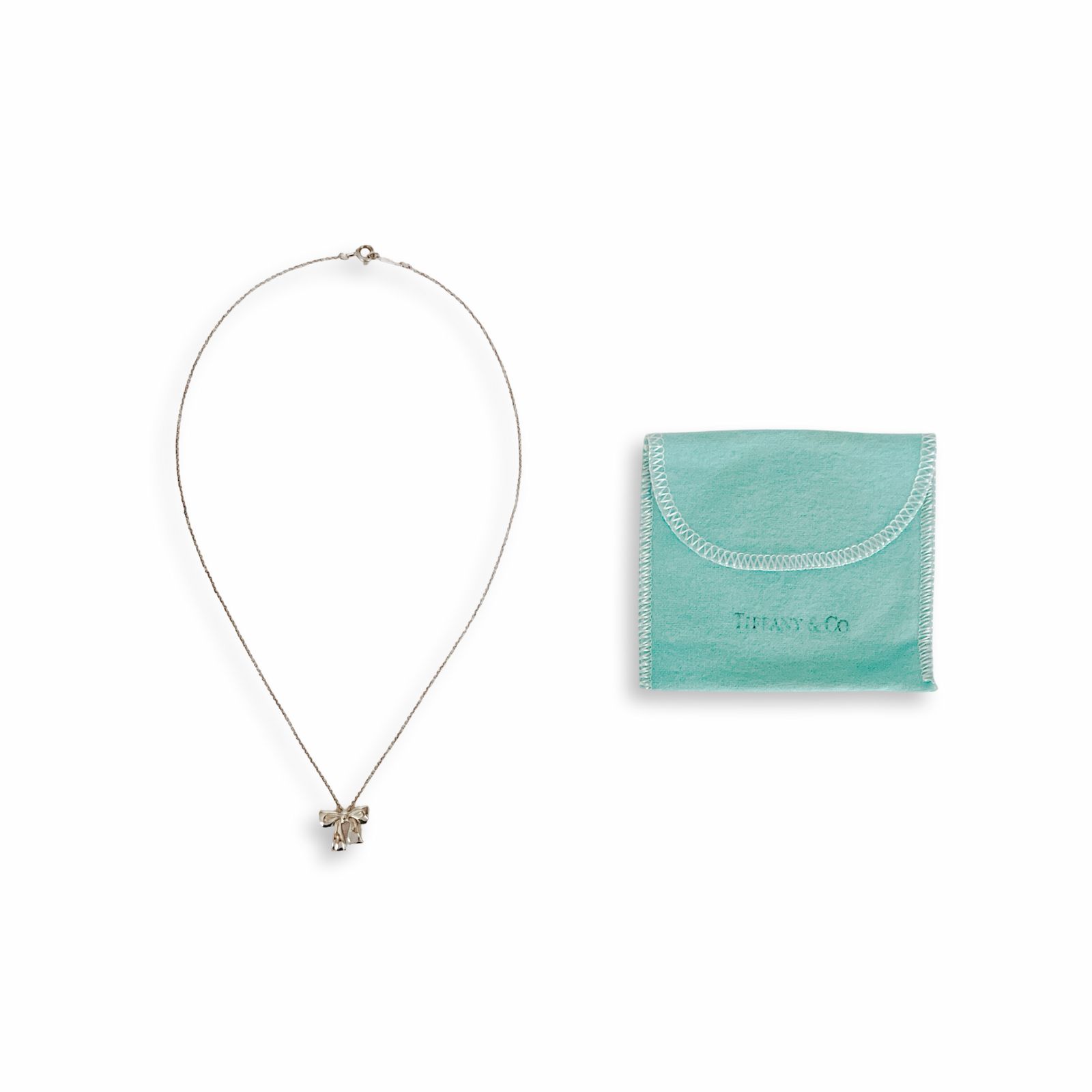 Tiffany & Co. ティファニー リボンモチーフ ネックレス シルバー925 