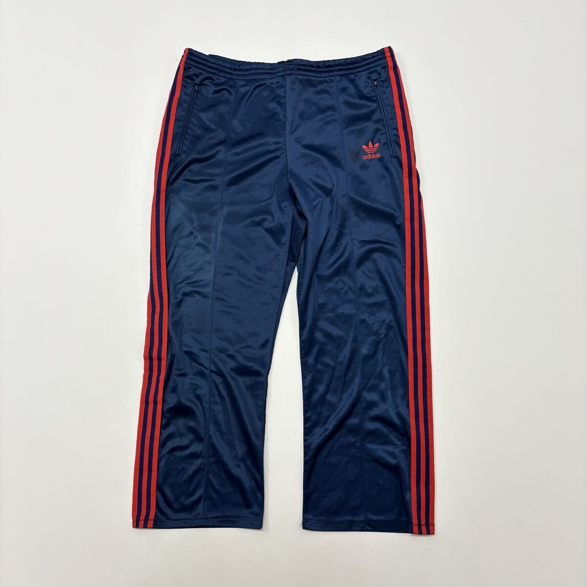 70s 80s Vintage adidas ヴィンテージ アディダス ATP TRUCK PANTS トラック パンツ ライン ジャージ ネイビー 系 サイズ L 711-0070