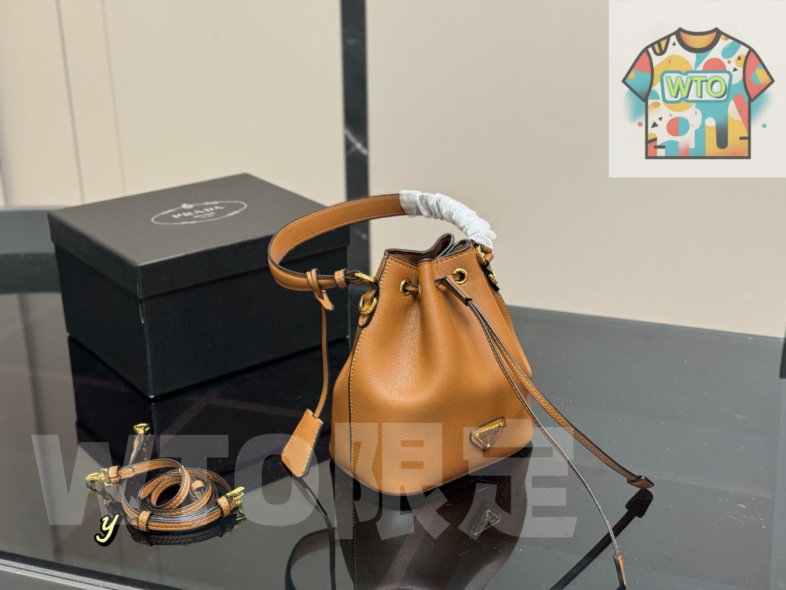 WTO通販 Prada プラダ バケットバッグ ボックスが付属-WTO輸入-GOR35
