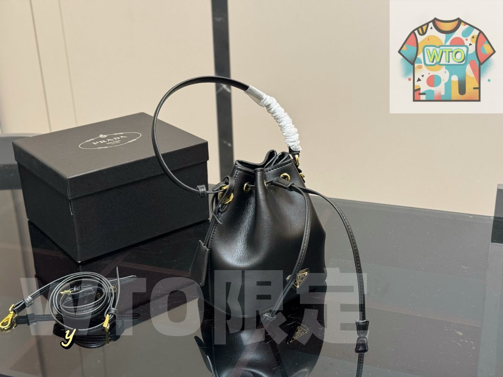 WTO通販 Prada プラダ バケットバッグ ボックスが付属-WTO輸入-GOR35
