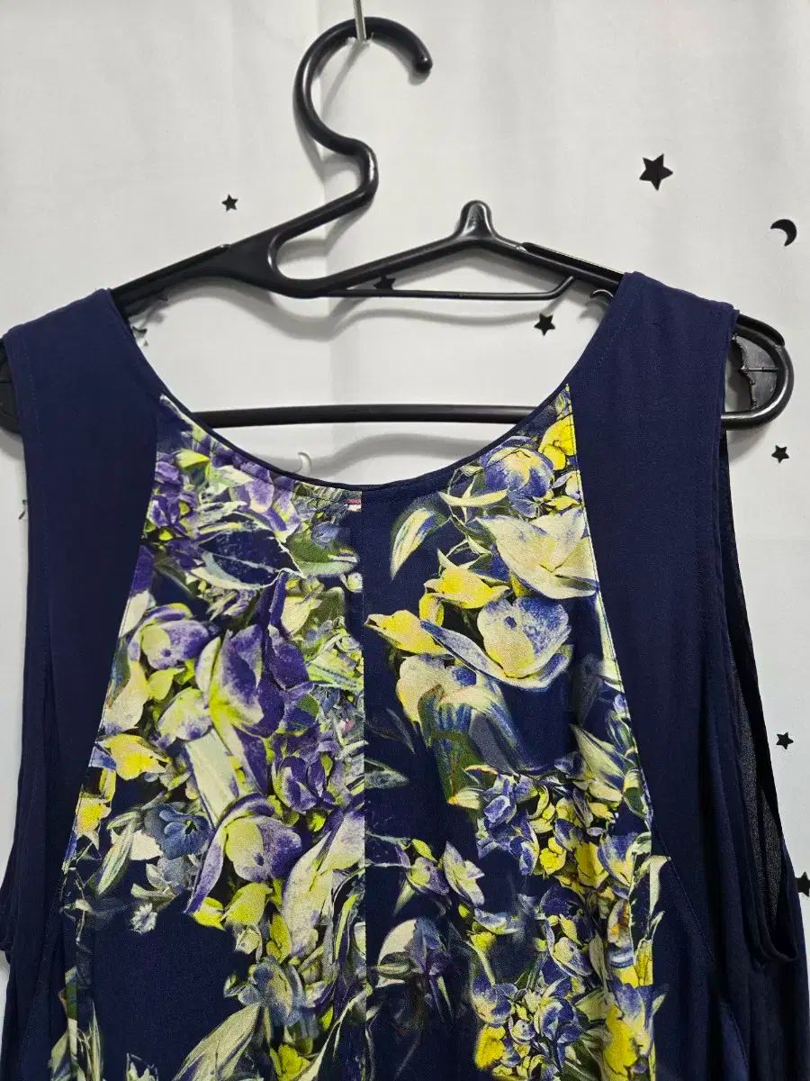  タイム フラワー ノースリーブ ONE PIECE ネイビー 82 長袖 七分袖 ひざ丈ワンピース