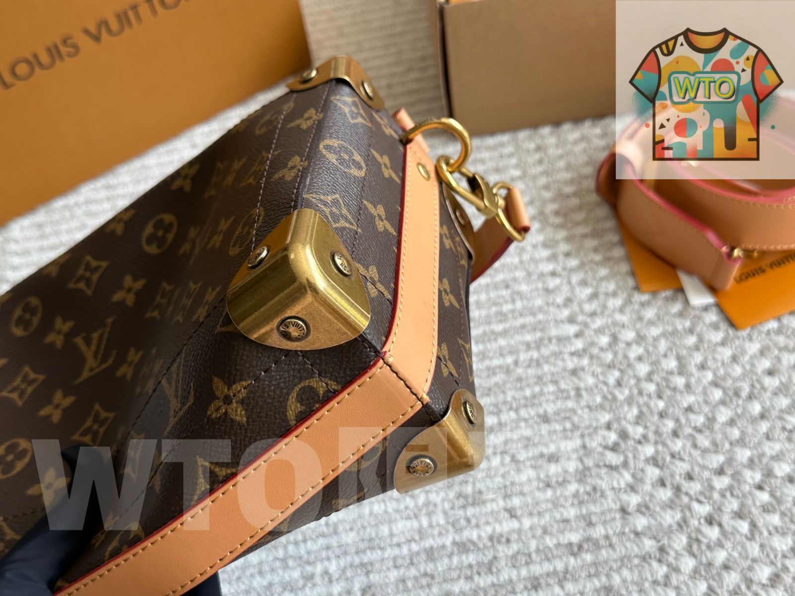  WTO通販 LV ルイ ヴィトン ヴソウルトランクシリーズ 折りたたみ き 収納力に優れる-WTO輸入-BER 36 ハンドバッグ バッグ