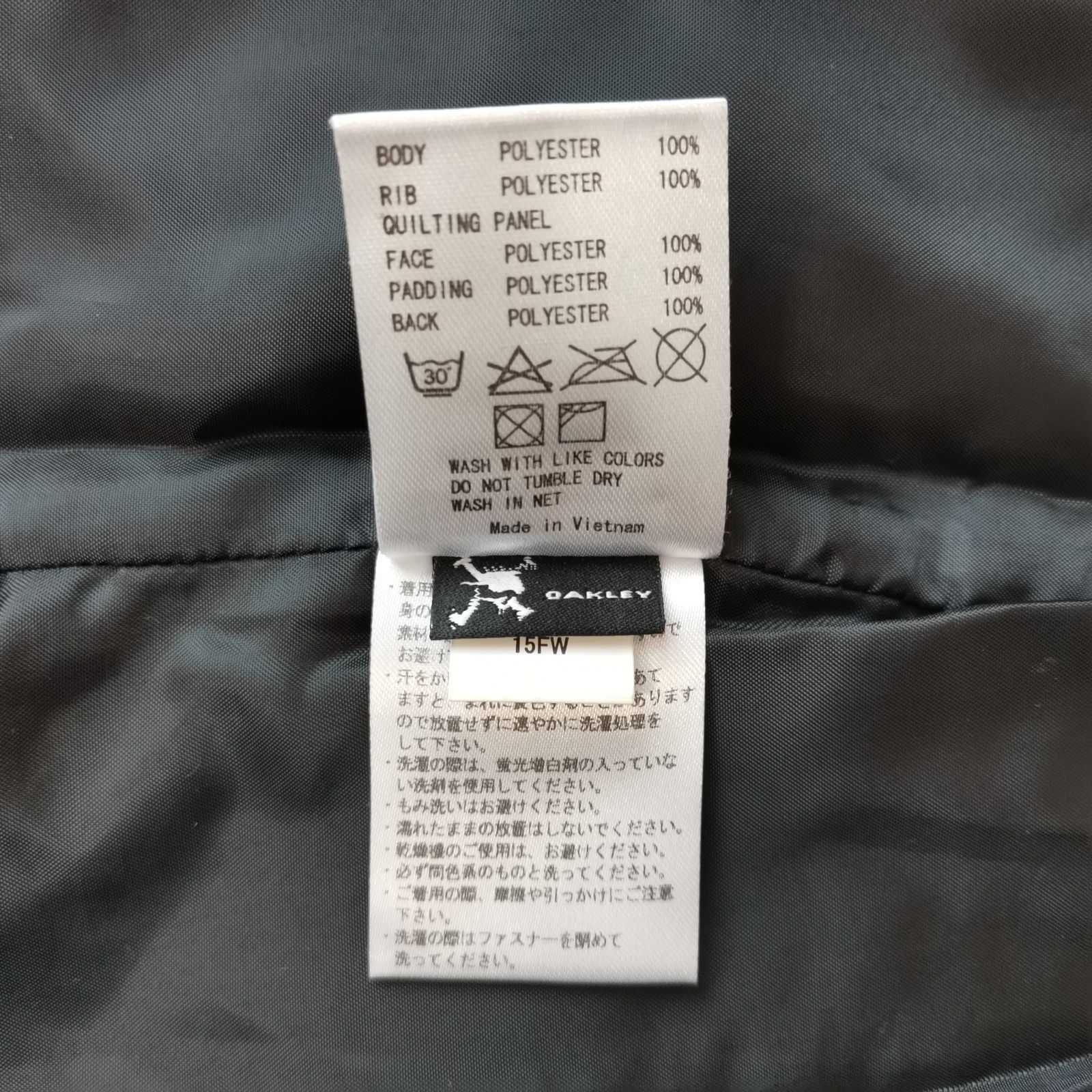 極美品】OAKLEY オークリー 人気カラー オレンジ×ブラック 中綿 
