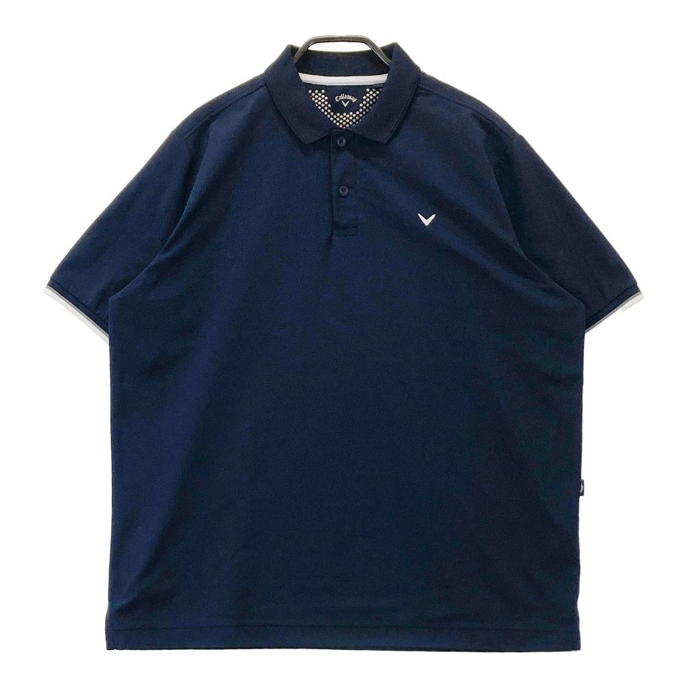 サイズ L CALLAWAY キャロウェイ モデル 半袖ポロシャツ ネイビー系 240101556746 ゴルフウェア メンズ ストスト