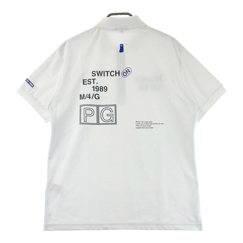 サイズ 7 PEARLY GATES パーリーゲイツ モデル 半袖ポロシャツ ホワイト系 ゴルフウェア メンズ ストスト