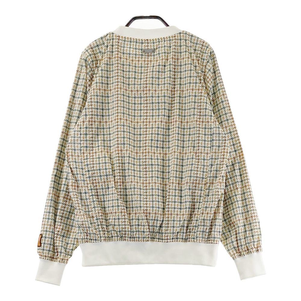 サイズ 0 MASTER BUNNY EDITION マスターバニーエディション 蓄熱 長袖ブルゾン スニードジャック 千鳥柄 ベージュ系 ゴルフウェア レディース ストスト