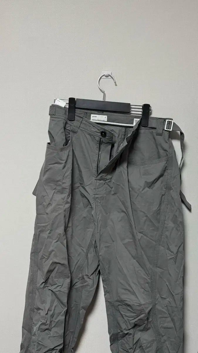 gonak スケルトン パンツ グレー