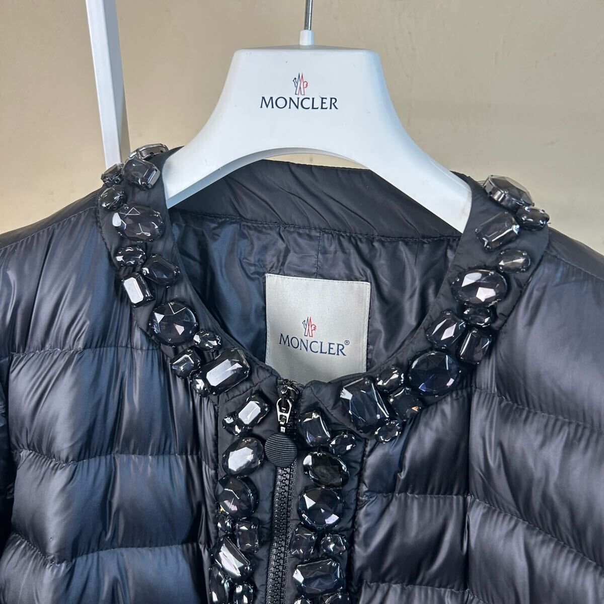 モンクレール　超希少美品　ブルゾン 黒 本物】【超レア】 【極美品】MONCLER モンクレールダウンジャケット