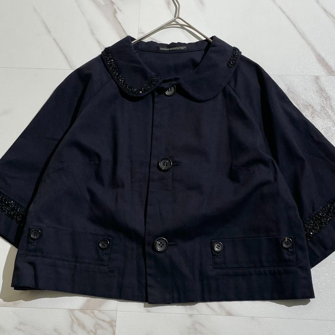 ヨウジヤマモトプリュスノアール ブリーチ加工 ベロア テーラードジャケット 黒 Yohji Yamamoto POUR HOMME シワギャバスタンドカラー×テーラード