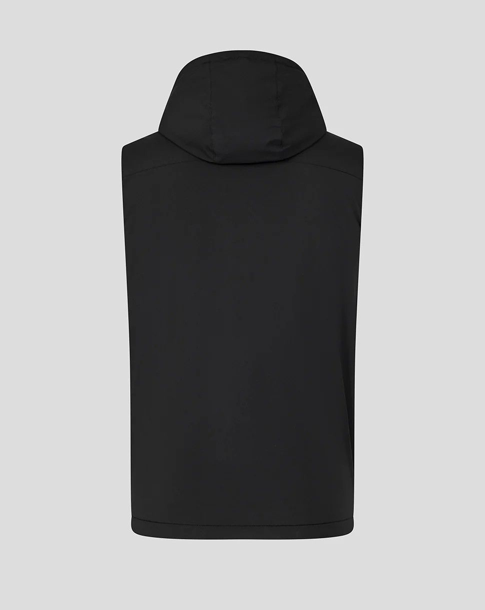 カストレ ラグビー レスター タイガース 2025 2026 トレーニング フーデッド ジレ ベスト 黒 ブラック モデル 日本未発売