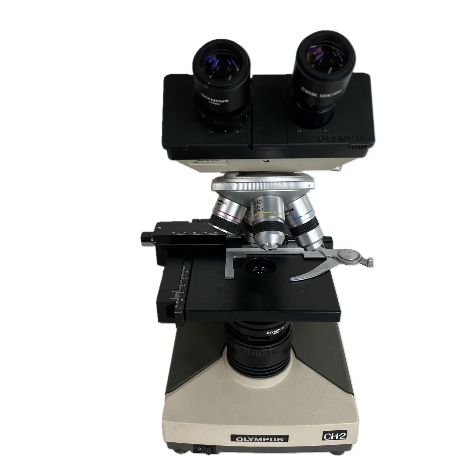 OLYMPUS オリンパス 生物顕微鏡 CHS CH-2 顕微鏡 木 ジャンク Y10543579