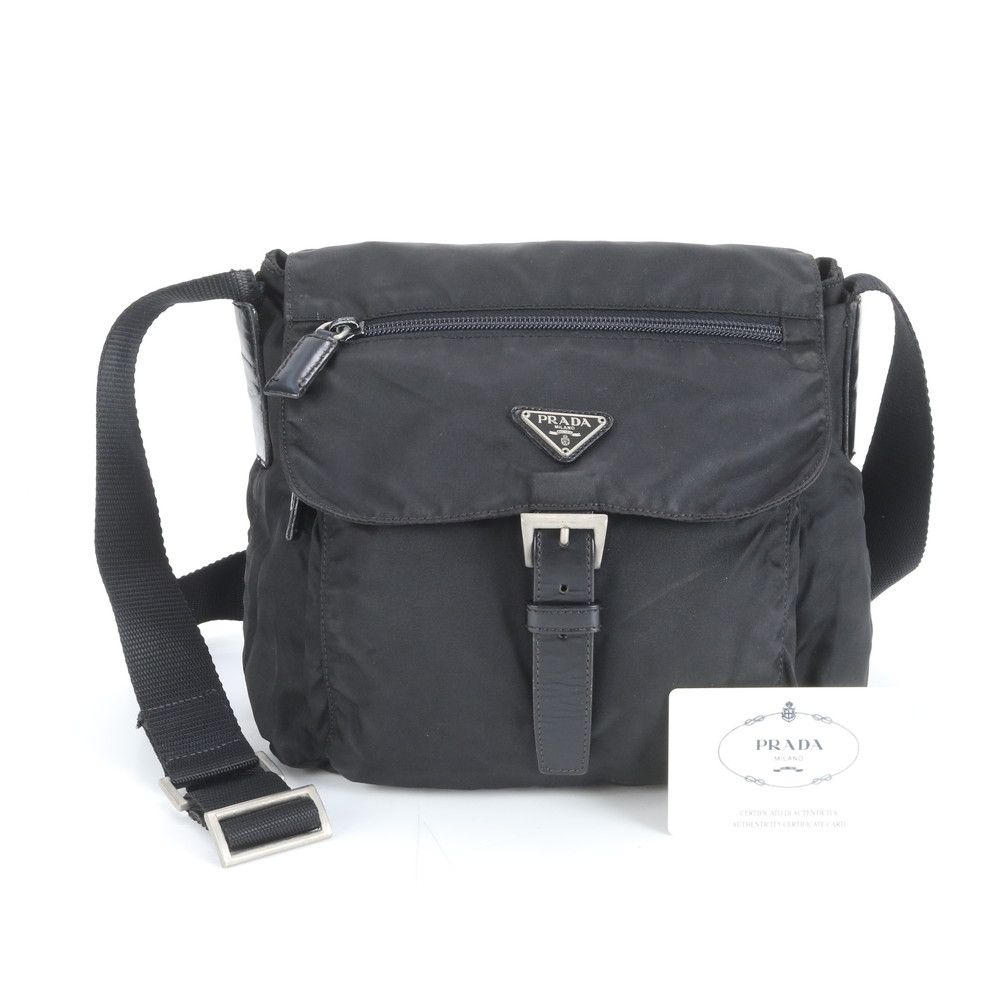 プラダ ギャランティカード付 テスート ナイロン トライアングルロゴ B5469 ショルダーバッグ 斜め掛け メンズ RWM CZ4-10