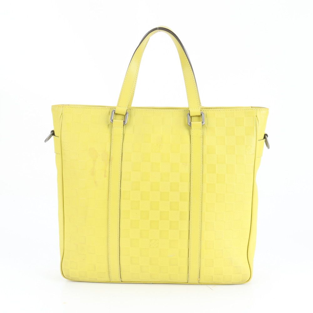 ルイヴィトン ダミエ アンフィニ タダオ PM ヴェールアシード N41393 レザー ビジネス バッグ 通勤 A4 メンズ CEM CZ21-4