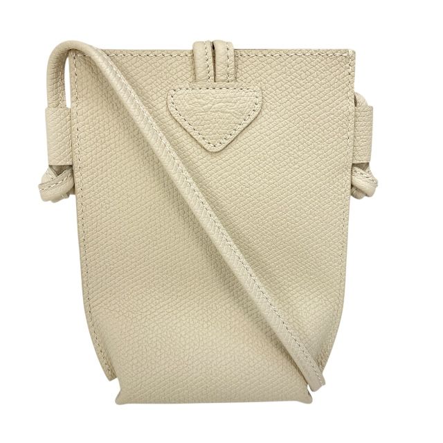 ロンシャン 34180 ショルダーバッグ ROSEAU ロゾ スマホショルダー スマホケース フォンポーチ ポシェット レザー アイボリー LONGCHAMP レディース 人気 定番 上品 感 エレガント