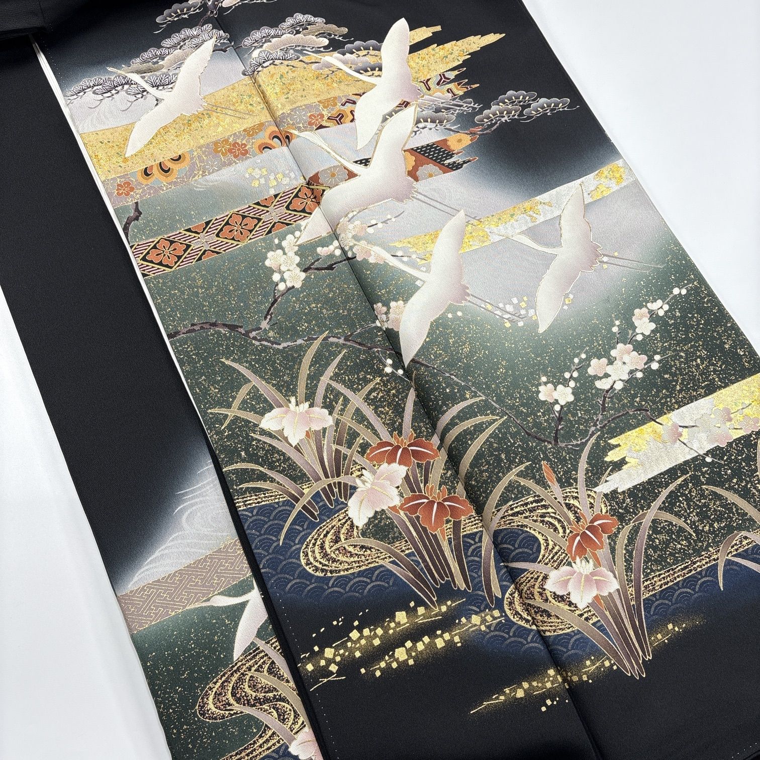 黒留袖 4枚 正絹 着物まとめ売り 同梱購入歓迎 リメイク用 着付け練習