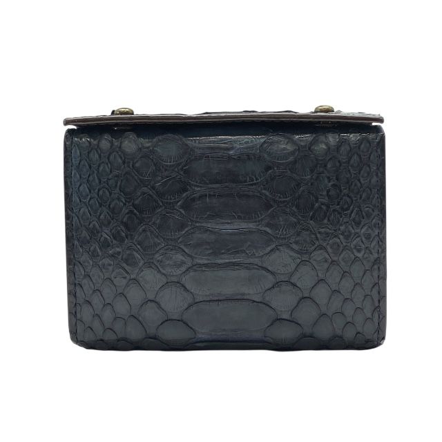 エムピウ millefoglie ミッレフォッリエP25 財布 二つ折り財布 折財布 ミディアムウォレット パイソン ネイビー レザー m メンズ 人気 定番 感 上品 使いやすい