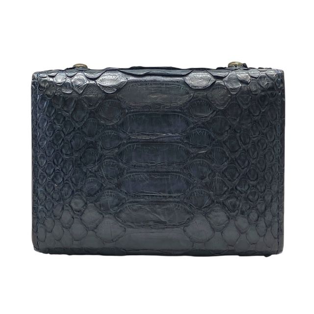 エムピウ millefoglie ミッレフォッリエP25 財布 二つ折り財布 折財布 ミディアムウォレット パイソン ネイビー レザー m メンズ 人気 定番 感 上品 使いやすい