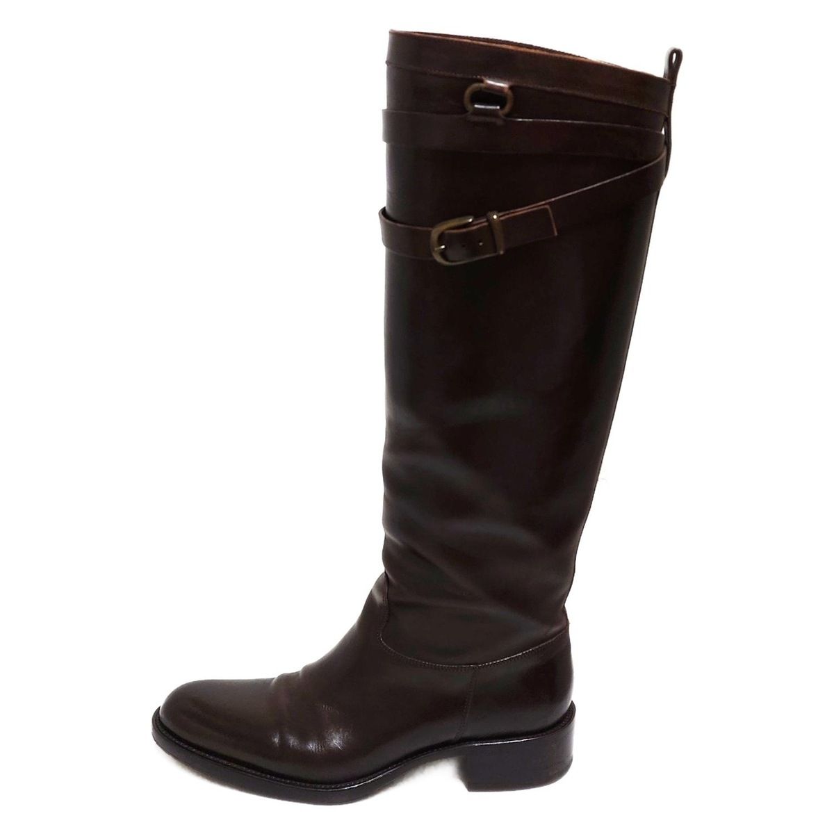 SARTORE サルトル ロングブーツ 36 レディース - ダークブラウン アウトソール張替済 レザー