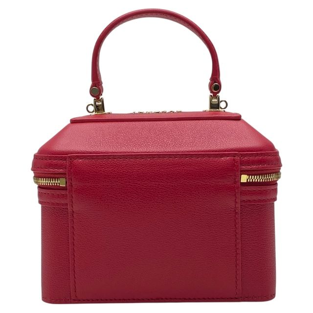 ブルガリ セルペンティ 2WAY バニティバッグ ハンドバッグ ジュエリーボックス ショルダーバッグ レッド レザー BVLGARI レディース 人気 定番 上品 感 便利