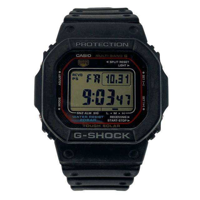 稼働品 カシオ G-SHOCK ジーショック GW-M5610U-1JF 腕時計 時計 ソーラー電波 20気圧防水 デジタル ラバー ブラック CASIO メンズ 人気 定番 耐衝撃 高機能