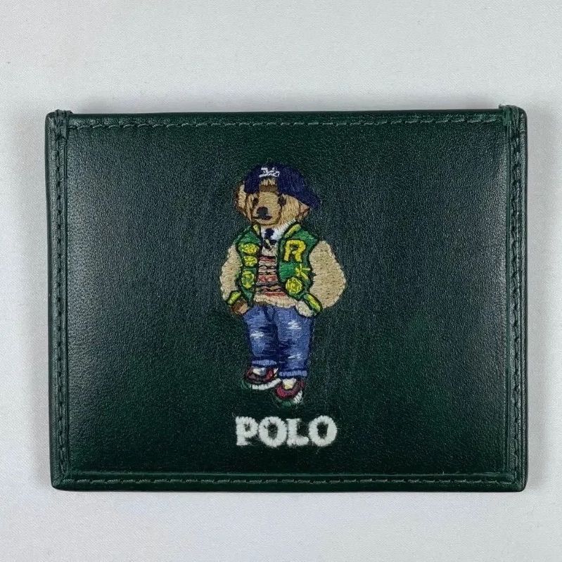 POLO RALPH LAUREN ポロ ラルフローレン グリーンパスケース カードケース ポロベア