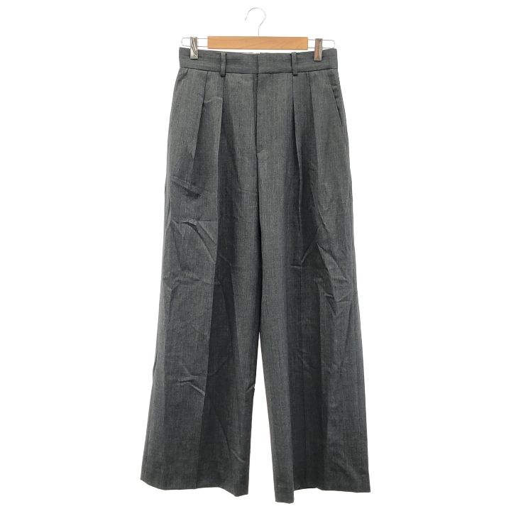 AP STUDIO エーピーステュディオ High waisted wide Pants レディース グレー 36