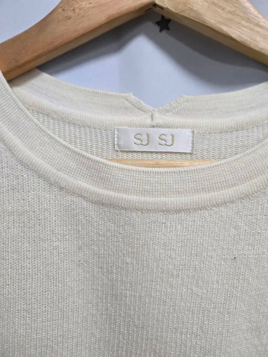 SJSJ レース 袖 ニット アイボリー 90 GINKGOPHARMACY_COM