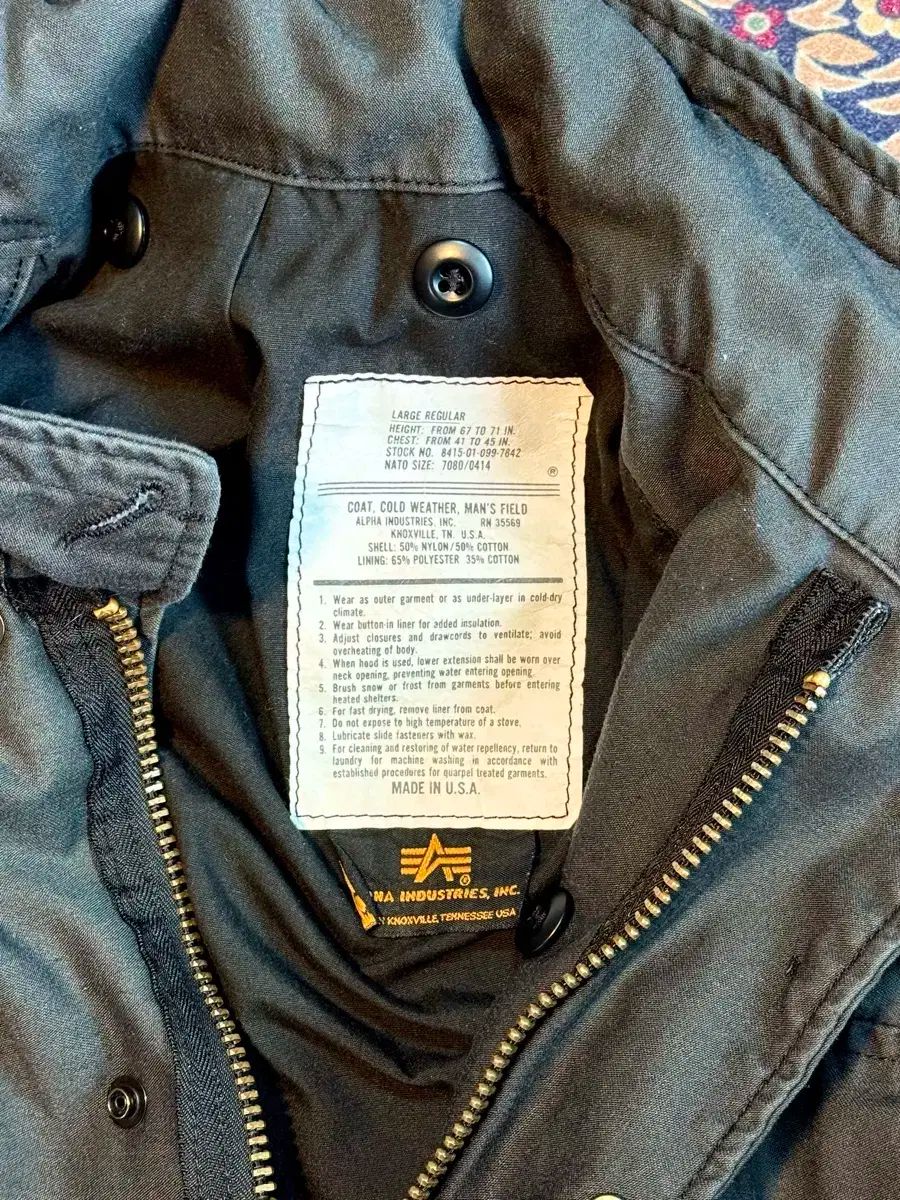 アルファインダストリーズ M-65 フィールドジャケット