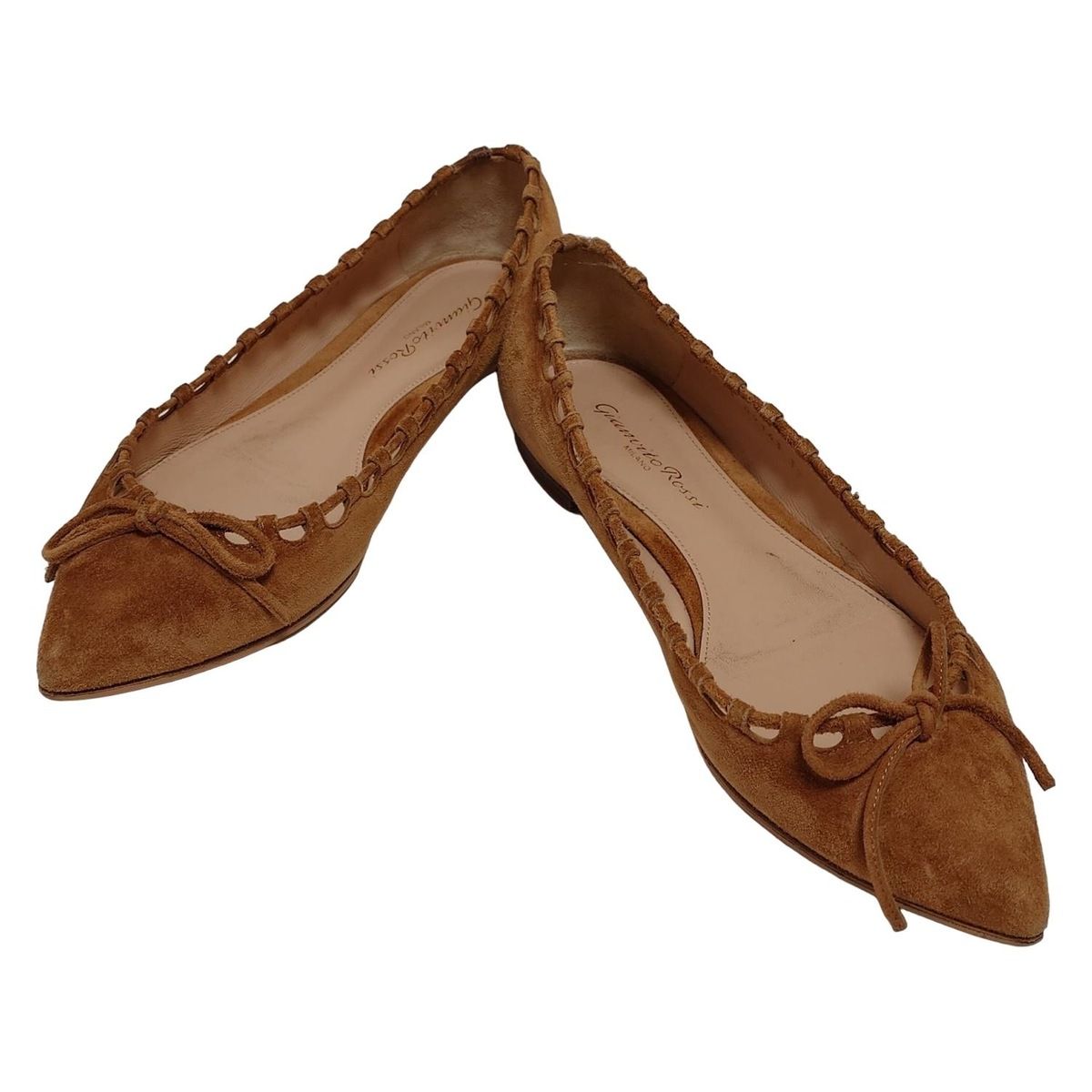 Gianvito Rossi ジャンヴィト ロッシ フラットシューズ 37 レディース - ブラウン