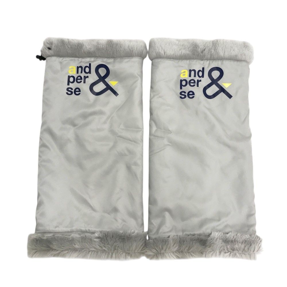 AND PER SE アンパスィ リバーシブル レッグウォーマー ファー グレー系 240101442301 ゴルフウェア ストスト