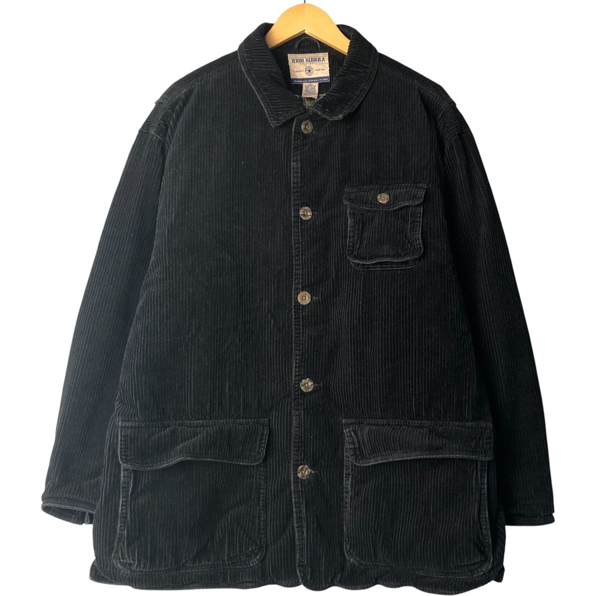 古着 HIGH SIERRA 中綿入り 太畝 コーデュロイジャケット メンズL相当 ヴィンテージ eaa593828