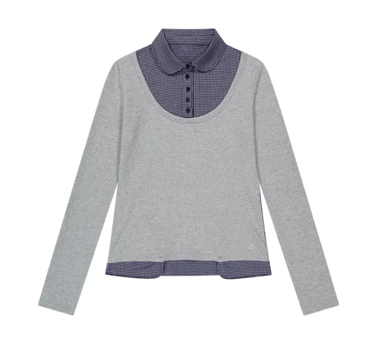 イッセイミヤケ リバーシブル メランジ グレー 長袖 Tシャツ