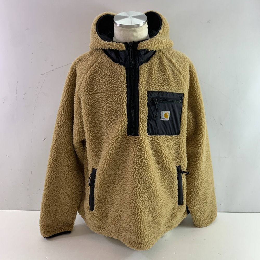 04w5241 CARHARTT カーハート フリース PRENTIS PULLOVER プレンティス プルオーバー ジャケット ボアフリース ボアジャケット ハーフジップ ユニセックス DM-BROWN L 八王子店