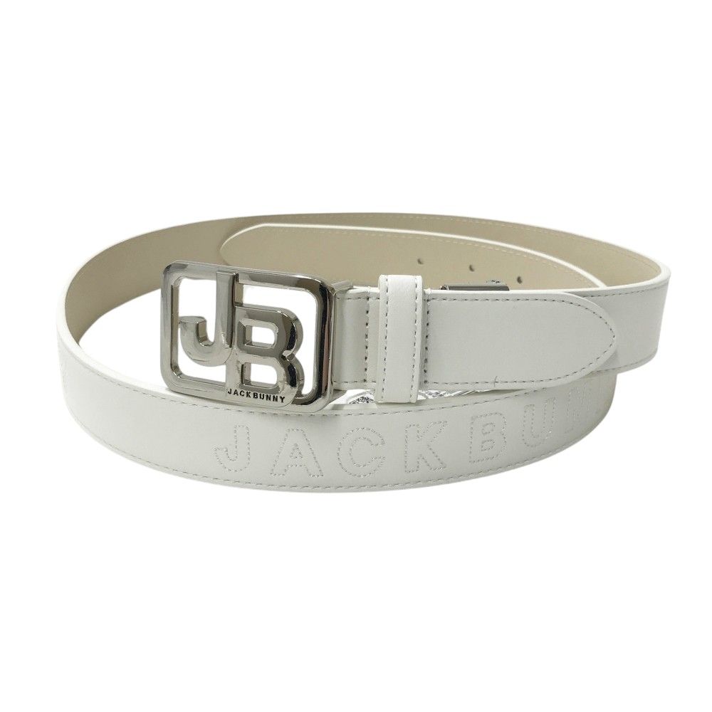 JACK BUNNY ジャックバニー モデル ロゴバックルベルト ホワイト系 FR 240101554733 ゴルフウェア ストスト