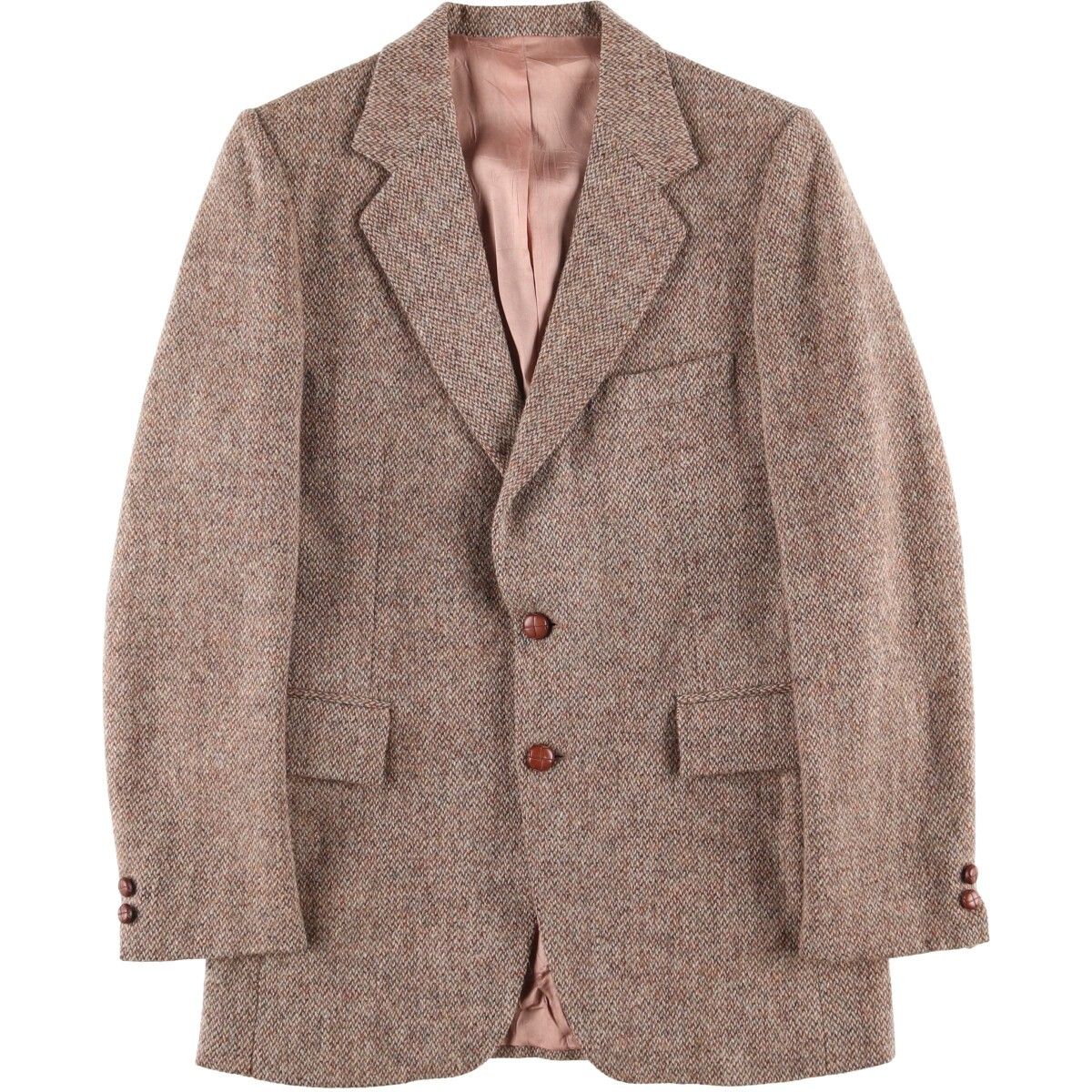 古着 シアーズ Sears Harris Tweed ハリスツイード ウールテーラードジャケット カナダ製 メンズS相当 ヴィンテージ eaa593986