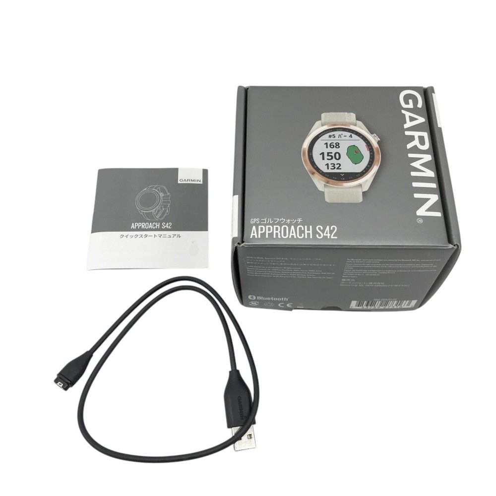 GARMIN ガーミン APPROACH S42 GPSナビ ゴルフウォッチ グレー系